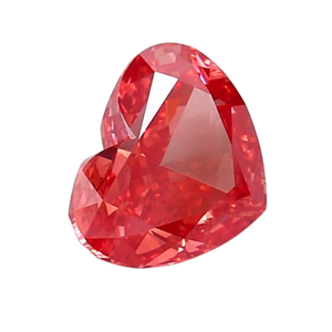 Diamants de laboratoire certifiés IGI, diamant de laboratoire rouge vif fantaisie taille cœur pour la fabrication de bijoux - Product Image 3