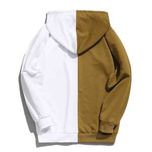 Sudadera con capucha para hombre, con cremallera, color liso, 100% algodón polar, de secado rápido, corte holgado, estilo urbano para otoño, servicio OEM, marca privada - Product Image 4