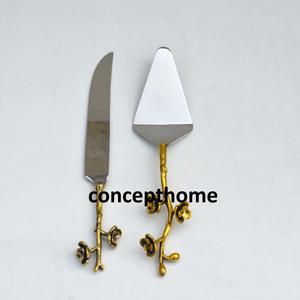 Juego de Cuchillo y Espátula para Pastel de Acero Inoxidable con Diseño Único, Cortador de Pastel Ecológico, Pala para Pizza, Venta al por Mayor a Bajo Precio - Product Image 3