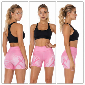 <b>Women</b> Sublimation Printed Compression <b>Shorts</b> Elastic Waist Yoga <b>Shorts</b> Ladies Workout <b>Short</b> Tights Quick Dry Base Layer <b>Shorts</b> - Product Image 5