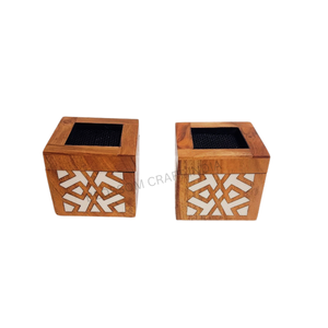 Quemador de Bakhoor de Resina y Madera Premium Hecho a Mano con Incrustaciones de Hueso y Madreperla, Incensario de Lujo, Regalo para Hombres Árabes - Product Image 3