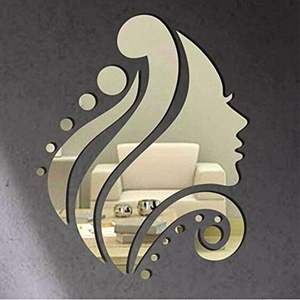 Wholesale Custom 3D <b>Acrylic</b> <b>Mirror</b> Wall Art Waterproof Removable DIY Beauty Salon Wall Decor Stickers Creative Home Ornament - Product Image 1