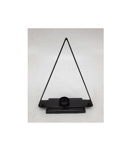 ที่ใส่เทียนทีไลท์เคลือบสีดำด้านทำจากโลหะตกแต่งเหล็กสีดำหรูหราดีไซน์ทันสมัย - Product Image 1