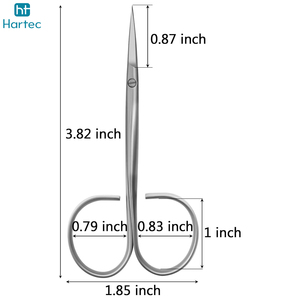 Ciseaux à cuticules de haute précision affûtés à la main, lame incurvée ultra-fine, outils de manucure professionnels pour travaux de précision sur les ongles - Product Image 2