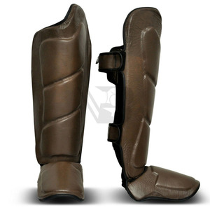 Protections de tibia pour boxe à usage professionnel, pour l'entraînement au MMA et au kick-boxing, avec logo personnalisé, design respirant et protection complète - Product Image 1