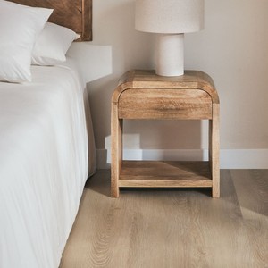 Mesita de noche rectangular Vandana Arion Lunaris 45x30 cm en madera de mango y MDF - Product Image 1