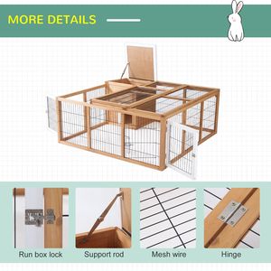 Casa para Mascotas Impermeable, Tipo Jaula para Conejos, Natural, para Animales Pequeños - Product Image 5