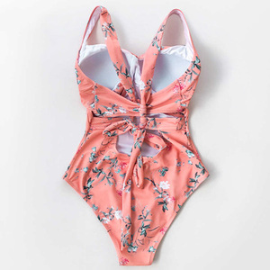 Ensemble de bikini de luxe découpé pour femme avec détail anneau métallique, maillot de bain une pièce très extensible, tenue de plage 2026 - Product Image 4