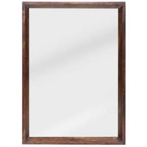 Handcrafted Wooden Framed <b>Wall</b> <b>Mirror</b> with Dark Walnut Finish <b>for</b> Home and Hotel Decor | Wholesale OEM - Product Image 1