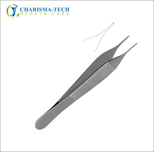 Pinzas quirúrgicas CHARISMA-TECH 1x2 dientes, pinzas para tejido quirúrgico de acero inoxidable, instrumentos médicos para uso clínico - Product Image 2