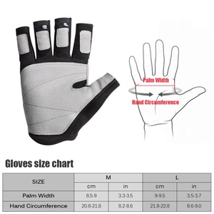 Gants de pêche d'été Boodun demi-doigts, intelligents, respirants, antidérapants, à enfiler, couleur personnalisable, durables, pour sports de plein air en PC - Product Image 5