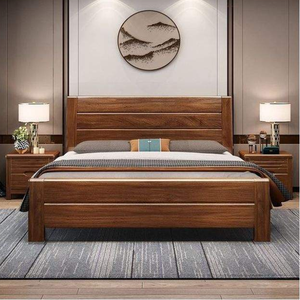 Muebles en oferta, cama de madera de teca de buena calidad con estilo moderno para dormitorio en casa, villa u hotel. - Product Image 1