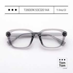 แว่นตาทรงสี่เหลี่ยมโปร่งใส Tam Tam Full Rim Unisex T26001K 53 20 น้ำหนักเบา แก้ไขการมองเห็น ป้องกันแสงสีฟ้า น้ำหนักเบา - Product Image 4