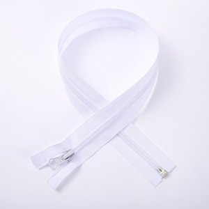 No. 5 and No. 7 Single-Slider 40cm-80cm Open-End Nylon <b>Zipper</b> for Garments - Product Image 1