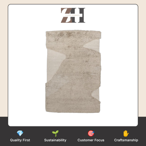 Solstice Handmade <b>Rug</b> Modern Abstract Hand-Tufted Area Carpet with Elegant Textured Design for Living Room <b>Bedroom</b> room Decor - Product Image 6