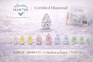 Diamants de laboratoire au design unique, pierres de couleur haute clarté pour la fabrication de bijoux fins, disponibles en gros à la vente - Product Image 4