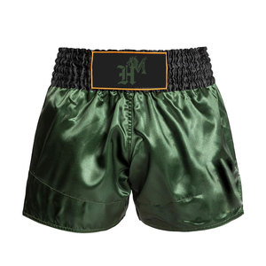 Shorts de boxe confortables, personnalisables avec votre propre design sur le devant, 100% polyester respirant et à séchage rapide, directement du fournisseur. - Product Image 3