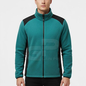 Veste Sherpa décontractée moderne pour homme, matière en peluche, coupe confortable, idéale pour les voyages d'hiver et les activités de plein air - Product Image 3