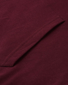 Men's <b>Brown</b> Hooded Fleece Pullover Sweatshirt Regular Fit Casual Long Sleeve Solid Color Pocket Design Autumn Wear - Product Image 4