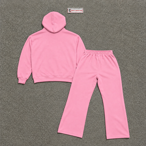 Conjunto Deportivo Personalizado de Felpa Rosa para Hombre, Sudadera con Cremallera Completa y Pantalones Jogger, Ropa Deportiva Informal de Invierno, Venta al Por Mayor, Fabricante OEM - Product Image 6