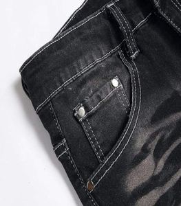 Shorts en jean pour hommes, coupe droite, déchirés, extensibles, durables, confortables, pour usage quotidien, vente en gros directe d'usine, prix abordable - Product Image 3