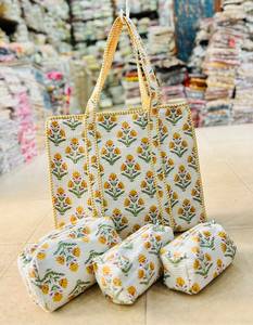 Vintage Fashion Lady Waterproof Eco-Friendly Quilted Geometric Cotton <b>Crossbody</b> Shoulder <b>Bag</b> Zipper Closure for Travel Daily Use - Product Image 2