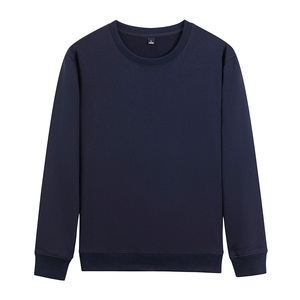 Custom Unisex 100% Cotton <b>Thick</b> <b>Fleece</b> Winter Oversized Heavyweight 3D Embossed Embroidered Plain Dyed Crewneck Sweatshirts - Product Image 3