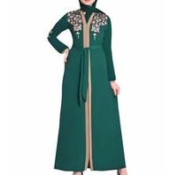 Abayas noires traditionnelles à manches longues, nouvelle mode, en polyethersulfone de haute qualité, anti-rides, pour femmes, vente chaude