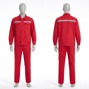 Vêtements de travail pour hommes, uniforme, 65% polyester, 35% coton, sergé, 245 GSM, résistant, broderie personnalisée, impression à l'écran, transfert thermique, étiquette tissée - Product Image 4