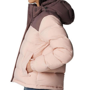 Veste matelassée respirante pour femme bicolore avec doublure en nylon, très vendue, imperméable pour temps froid, personnalisation complète - Product Image 3