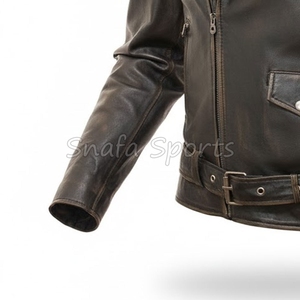 Adjustable Price Men's Leather Jackets Professional Manufacture Best Quality for Men's Leather Jackets - Product Image 4