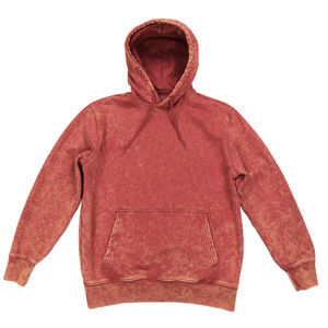 Sudadera con capucha y cuello redondo de algodón 100% de alto gramaje con lavado ácido, estilo vintage, para mujer, moda de invierno - Product Image 1