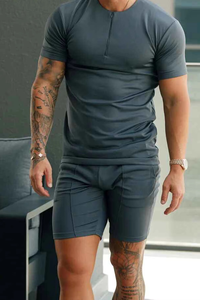 Conjunto de Camiseta y Pantalones Cortos para Hombre, Verano 2026, Logotipo Personalizado, Conjunto de Dos Piezas, Pantalones Cortos Deportivos, Camisetas y Pantalones Cortos - Product Image 6