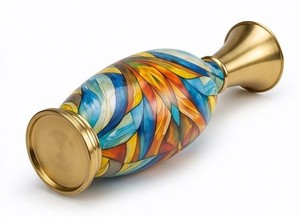 Venta Directa de Fábrica, Florero Moderno Hecho a Mano, Recubierto de Polvo Metálico, para Decoración del Hogar/Bodas - Product Image 5