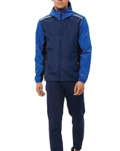 Men's Navy Blue Sporty <b>Track</b> <b>Pants</b> Full Length Quick Dry With Side Pockets Elastic Waist Regular Fit Autumn Wear - Product Image 5
