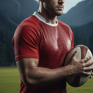 ชุดกีฬารักบี้ 100% โพลีเอสเตอร์ ระบายอากาศได้ดี บริการ OEM คุณภาพพรีเมียม สำหรับผู้ใหญ่ - Product Image 4