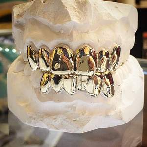 Grillz de Alta Gama con Molde Personalizado, Diamantes Moissanita VVS, Plata de Ley 925, Joyería Dental Hip Hop Iced Out Brillante, Venta al por Mayor - Product Image 1