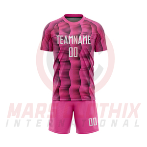 Ropa Deportiva de Entrenamiento, Conjunto de Camiseta de Fútbol de Manga Corta con Cuello Redondo y Pantalones Cortos, Uniforme Deportivo de Fútbol con Servicio OEM - Product Image 2