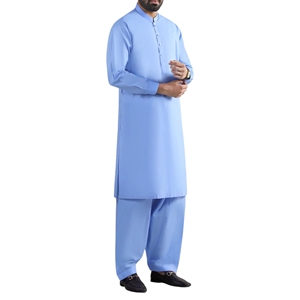Salwar Kameez pour homme de couleur unie 2026 – Qualité supérieure, OEM/ODM, prix de gros, nouveau style Kurta Pajama, vêtements indiens et pakistanais pour homme - Product Image 1
