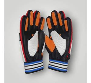 Durable Synthetic Leather Football <b>Gloves</b> Anti-Slip Textured Palm Multicolor Paneled Rugby Training <b>Gloves</b> Custom Logo - Product Image 1