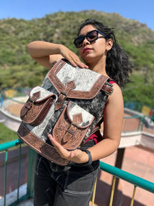 Nouvel arrivage de sac à dos en cuir de vachette de haute qualité en cuir véritable durable pour femmes - Product Image 4