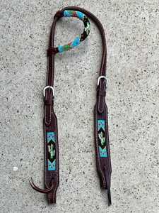 Conjunto de cuello de pecho de una oreja con tachuela de cuentas para propietarios de caballos, venta al por mayor - Product Image 2