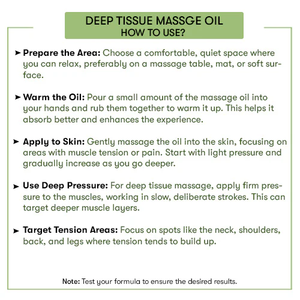 Huile de massage de haute qualité pour les tissus profonds, huiles de massage pour soulager le stress, obtenez une huile de massage aux herbes 100% naturelle, huile d'aromathérapie - Product Image 3