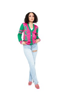 Cardigan en laine/acrylique épais et respirant pour femme, tricoté, uni, boutonné, manches longues, col en V, style décontracté, double boutonnage - Product Image 4