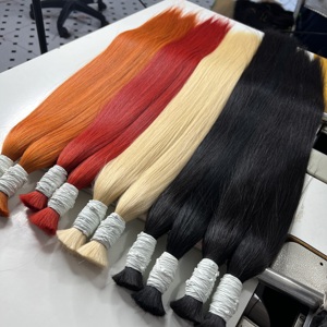 Bundles de cheveux humains naturels droits en vrac cheveux bruts humains vietnamiens 100% vierge cuticule alignée Extensions de cheveux raides - Product Image 5