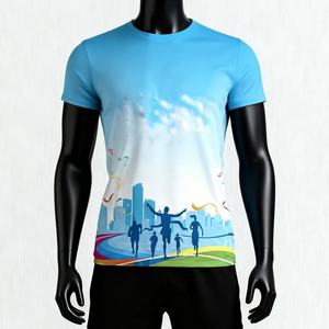 เสื้อยืดพิมพ์ลายระบายอากาศได้ดี แบบซับลิเมชั่น ลายเรียบและลายผสม สำหรับโปรโมชั่น สร้างแบรนด์ และแจกเป็นของขวัญ สหรัฐอเมริกา - Product Image 5