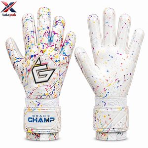 Guantes de Portero con Logotipo Personalizado, Unisex, para Adultos y Niños, para Uso en Partidos al Aire Libre, de Cuero Grueso y Suave, Impermeables, de Dedo Completo, Ajustables - Product Image 3
