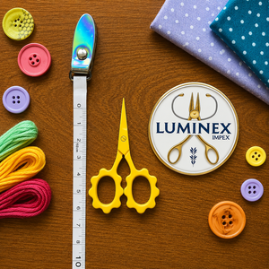 Ciseaux circulaires bicolores Putford pour broderie, mini, blancs, mignons, avec lame en acier inoxydable et manche en plastique, pour droitiers - Product Image 4