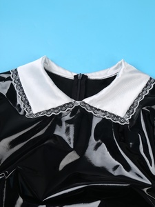 Mini vestido <span class=keywords><strong>de</strong></span> charol brillante para <span class=keywords><strong>mujer</strong></span>, vestido ajustado <span class=keywords><strong>de</strong></span> manga larga, ropa <span class=keywords><strong>de</strong></span> discoteca tentadora, <span class=keywords><strong>disfraces</strong></span> Punk para fiesta <span class=keywords><strong>de</strong></span> baile en club nocturno - Product Image 2