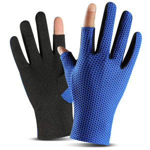 Custom Logo Fishing Gloves | Sublimated Breathable Fabric & <b>Padded</b> Palm | Wholesale Factory - Product Image 1